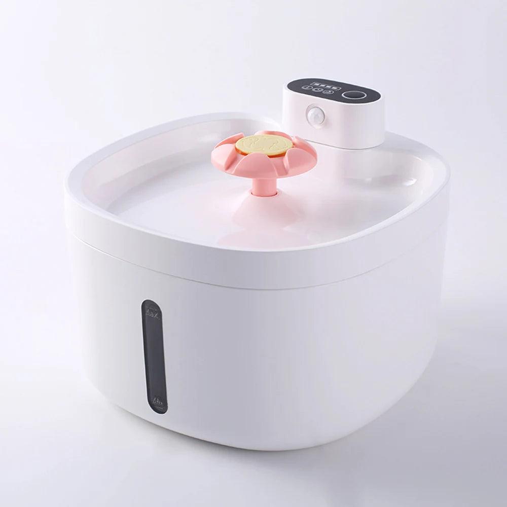 2.6L Large Capacity Automatic Cat Fountain Wireless Smart Pet Water Feeder Dog Water Dispenser with Sensor Cat Drinking Bowl