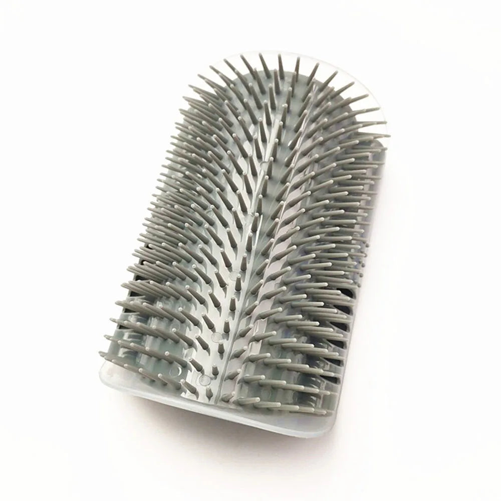 Pet Cat Brush Massage Device Hair Removal Comb Cat Toy Plastic Scratch Bristles Arch Massager Self Grooming Cat Corner Scratcher
