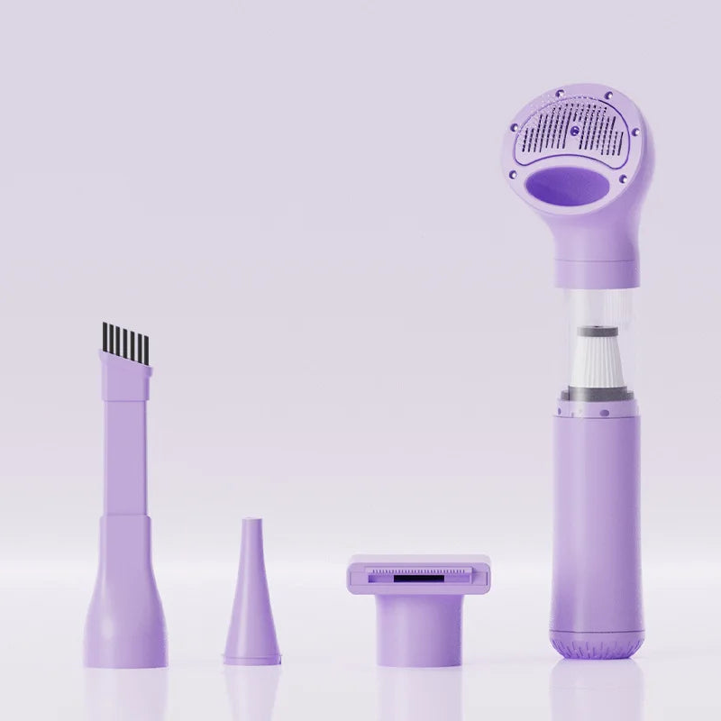 All in One Wireless Pet Hair Combs Vacuum Cleaner Car Multipurpose Dog Hair Combs Handheld Cat Brush Hairs Vacuum Grooming Kit