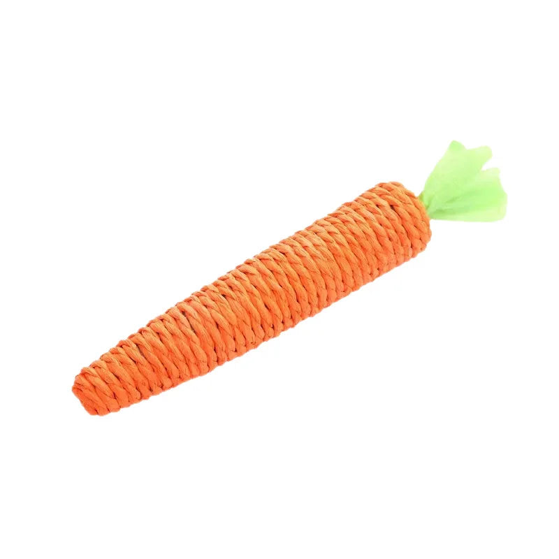 Interactive Cat toy sound carrot hug cat stick self-fun cat teething stick anti-bite cats scratching board pet supplies
