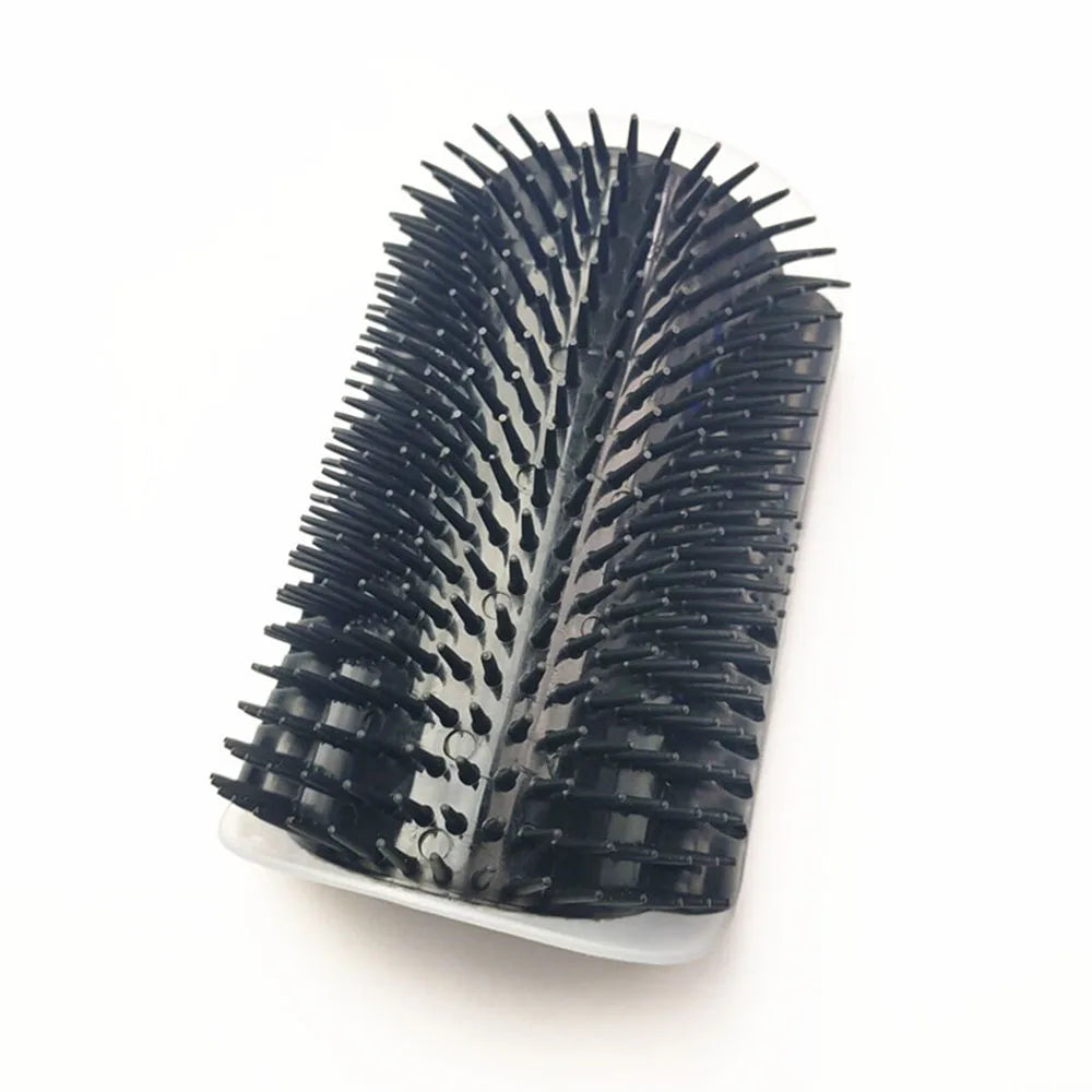 Pet Cat Brush Massage Device Hair Removal Comb Cat Toy Plastic Scratch Bristles Arch Massager Self Grooming Cat Corner Scratcher