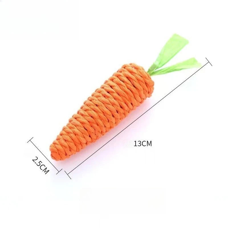 Interactive Cat toy sound carrot hug cat stick self-fun cat teething stick anti-bite cats scratching board pet supplies