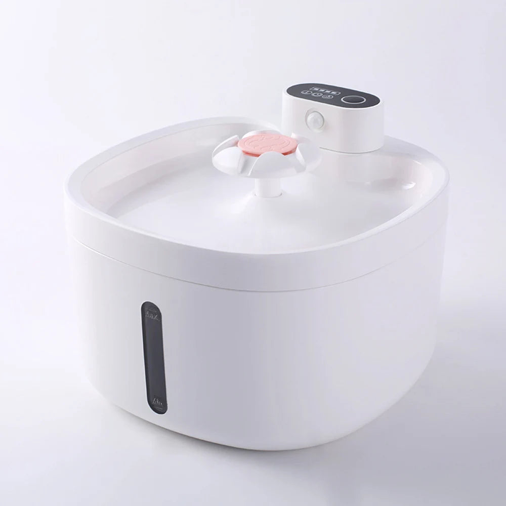 2.6L Large Capacity Automatic Cat Fountain Wireless Smart Pet Water Feeder Dog Water Dispenser with Sensor Cat Drinking Bowl
